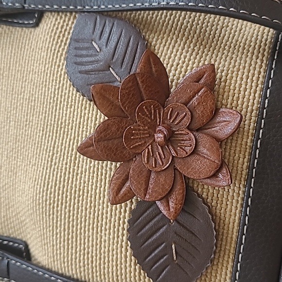 EUC Liz Claiborne women's floral tote Bag rare - Picture 2 of 12